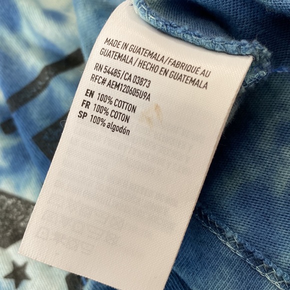 ✨3 for $25✨ American Eagle Van Halen Distressed Tie-Dye Short Sleave Tee - Picture 6 of 6